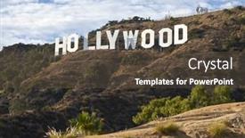  Presentation with los angeles - Presentation consisting of los-angeles-california-usa-september background and a  colored foreground