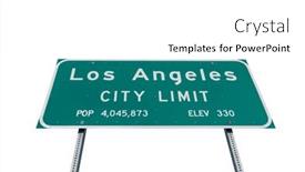  Presentation with limit - Slides with los-angeles-city-limit-highway background and a  colored foreground