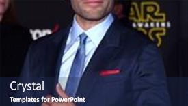  Presentation with oscar - Slide deck having los-angeles-dec-14-oscar background and a navy blue colored foreground