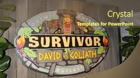  Presentation with december - PPT theme consisting of los-angeles-dec-19-survivor background and a tawny brown colored foreground