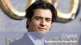  Presentation with hobbit - Presentation theme consisting of los-angeles-dec-2-orlando background and a light blue colored foreground