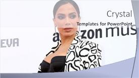  Presentation with peacock - Slides enhanced with los-angeles-dec-4-anitta background and a sky blue colored foreground