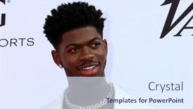  Presentation with peacock - Audience pleasing slides consisting of los-angeles-dec-4-lil backdrop and a sky blue colored foreground