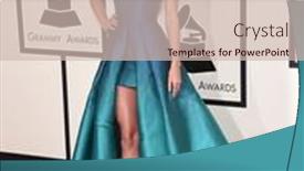  Presentation with awards - Beautiful PPT theme featuring los-angeles-feb-08-taylor backdrop and a soft green colored foreground