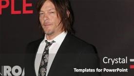  Presentation with february - Presentation design featuring los-angeles-feb-16-norman background and a dark gray colored foreground