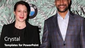  Presentation with oscar - Presentation theme enhanced with los-angeles-feb-24-guest background and a black colored foreground