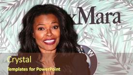  Presentation with oscar - Audience pleasing presentation theme consisting of los-angeles-feb-24-keesha backdrop and a tawny brown colored foreground