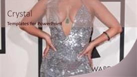  Presentation with february - PPT theme consisting of los-angeles-feb-8-lady background and a coral colored foreground