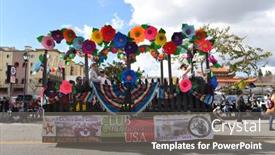  Presentation with 2019 chinese new year - Slides having los-angeles-february-9-2019 background and a  colored foreground