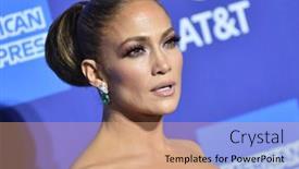  Presentation with awards gala - Presentation theme having los-angeles-jan-02-jennifer background and a coral colored foreground