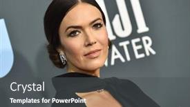  Presentation with choice - PPT theme having los-angeles-jan-12-mandy background and a dark gray colored foreground