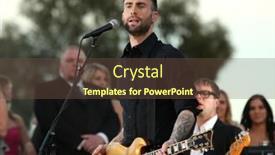  Presentation with awards - PPT theme with los-angeles-jan-14-adam background and a tawny brown colored foreground