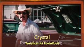  Presentation with awards announcement - PPT theme featuring los-angeles-jan-16-dallas background and a tawny brown colored foreground