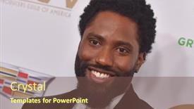  Presentation with actor - Theme having los-angeles-jan-19-actor background and a tawny brown colored foreground