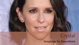  Presentation with press - PPT theme featuring los-angeles-jul-17-jennifer background and a coral colored foreground