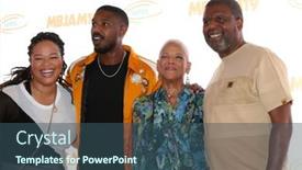  Presentation with 2019 - Audience pleasing presentation consisting of los-angeles-jul-27-donna backdrop and a ocean colored foreground