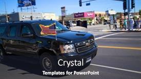  Presentation with avenue - Colorful slides enhanced with los-angeles-july-23-2014 backdrop and a wine colored foreground