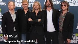  Presentation with awards - Slides having los-angeles-jun-05-foo background and a black colored foreground