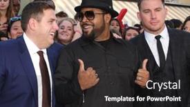  Presentation with jonah - Cool new PPT theme with los-angeles-jun-10-jonah backdrop and a dark gray colored foreground