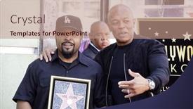  Presentation with fame - Presentation design enhanced with los-angeles-jun-12-o background and a coral colored foreground