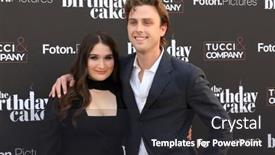  Presentation with fine arts - Amazing PPT theme having los-angeles-jun-16-lily backdrop and a dark gray colored foreground