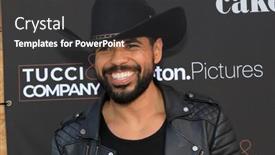  Presentation with fine arts - Presentation theme having los-angeles-jun-16-steven background and a dark gray colored foreground