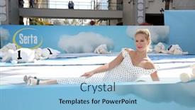  Presentation with launch - Slide set consisting of los-angeles-jun-19-anna background and a light blue colored foreground