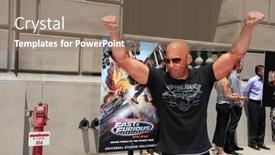  Presentation with diesel - Beautiful slide set featuring los-angeles-jun-23-vin backdrop and a coral colored foreground