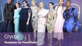  Presentation with members - Slide deck with los-angeles-jun-4-cast background and a violet colored foreground