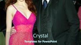  Presentation with 50th anniversary - Colorful slide set enhanced with los-angeles-mar-16-amy backdrop and a wine colored foreground