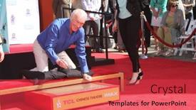  Presentation with hand print - 