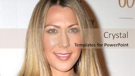  Presentation with 60th anniversary - Slide deck featuring los-angeles-mar-29-colbie background and a coral colored foreground