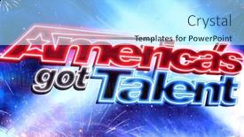  Presentation with talent - Beautiful theme featuring los-angeles-mar-3-america backdrop and a arctic colored foreground