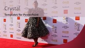  Presentation with 50th - Amazing presentation design having los-angeles-mar-30-tracee backdrop and a soft green colored foreground