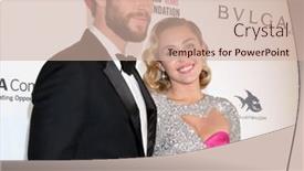  Presentation with oscar - Amazing PPT theme having los-angeles-mar-4-liam backdrop and a soft green colored foreground