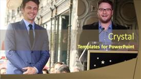  Presentation with fame - Slide set featuring los-angeles-mar-7-james background and a violet colored foreground