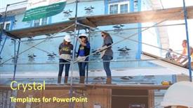  Presentation with humanity - Audience pleasing presentation consisting of los-angeles-mar-8-kelly backdrop and a violet colored foreground