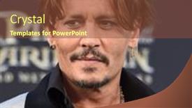  Presentation with hollywood - Colorful presentation theme enhanced with los-angeles-may-18-johnny backdrop and a tawny brown colored foreground