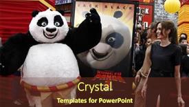  Presentation with theatre - Beautiful slide deck featuring los-angeles-may-22-angelina backdrop and a tawny brown colored foreground