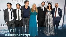  Presentation with adrift - Presentation theme enhanced with los-angeles-may-23-cast background and a ocean colored foreground