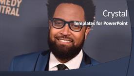  Presentation with riddle - PPT theme consisting of los-angeles-may-30-diallo background and a dark gray colored foreground