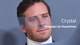  Presentation with film awards - Audience pleasing PPT theme consisting of los-angeles-nov-04-armie backdrop and a  colored foreground