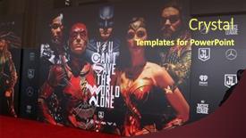  Presentation with november - Slide deck enhanced with los-angeles-nov-13-atmosphere background and a tawny brown colored foreground