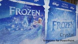  Presentation with disney - Theme consisting of los-angeles-nov-19-atmosphere background and a light blue colored foreground