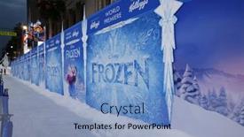  Presentation with disney - PPT theme featuring los-angeles-nov-19-atmosphere background and a light blue colored foreground