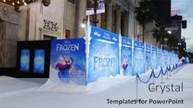  Presentation with disney - Presentation theme having los-angeles-nov-19-atmosphere background and a light blue colored foreground