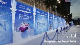  Presentation with disney - Amazing presentation theme having los-angeles-nov-19-atmosphere backdrop and a light blue colored foreground