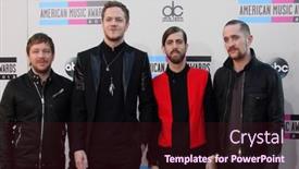  Presentation with dragons - Slide set consisting of los-angeles-nov-24-imagine background and a wine colored foreground