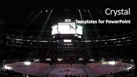  Presentation with hockey - Beautiful PPT theme featuring los-angeles-nov-28 backdrop and a black colored foreground