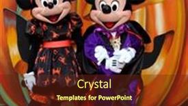  Presentation with mickey mouse - PPT theme featuring los-angeles-oct-1-minnie background and a tawny brown colored foreground